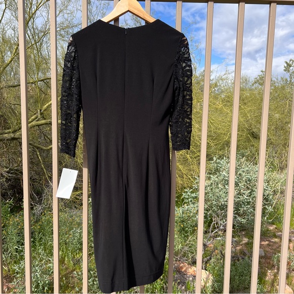 Alex Evenings NWT Women’s Petite Dress Size 4P Color Black Zipper Back - Picture 7 of 11